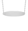 Stainless Steel Oval Necklace 48mm