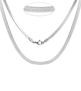 Flat Necklace - Snake chain...